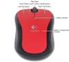 LOGITECH SCARLET RED V220